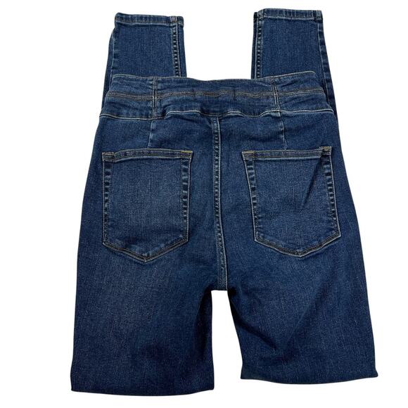 CRVY by Free People Lovers Knot High Waist Lace Up Skinny Jeans Size 27 - Picture 6 of 11